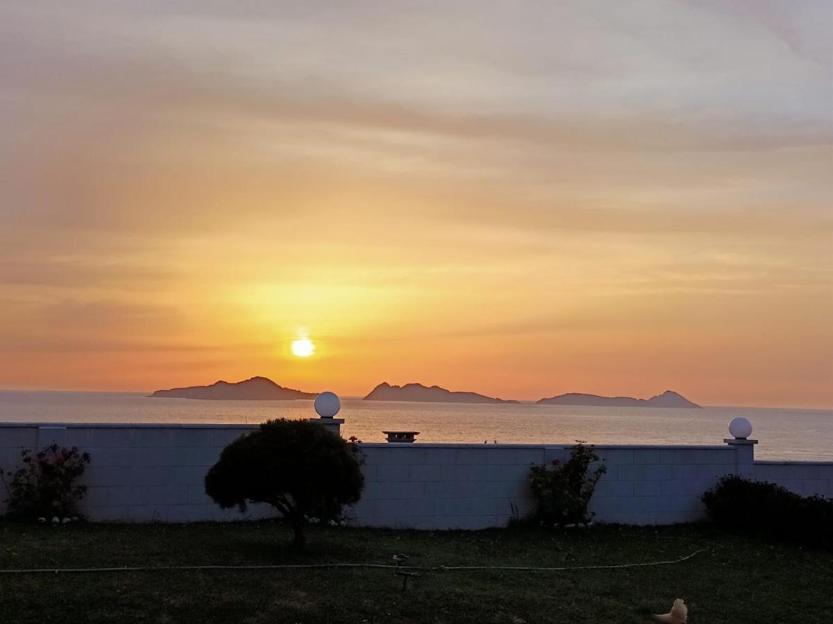 Precioso Apartamento Con Terreno Y Vistas A Cies Vigo Kültér fotó