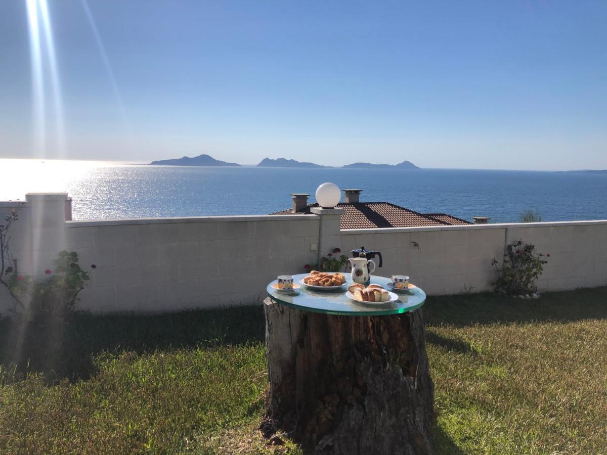 Precioso Apartamento Con Terreno Y Vistas A Cies Vigo Kültér fotó