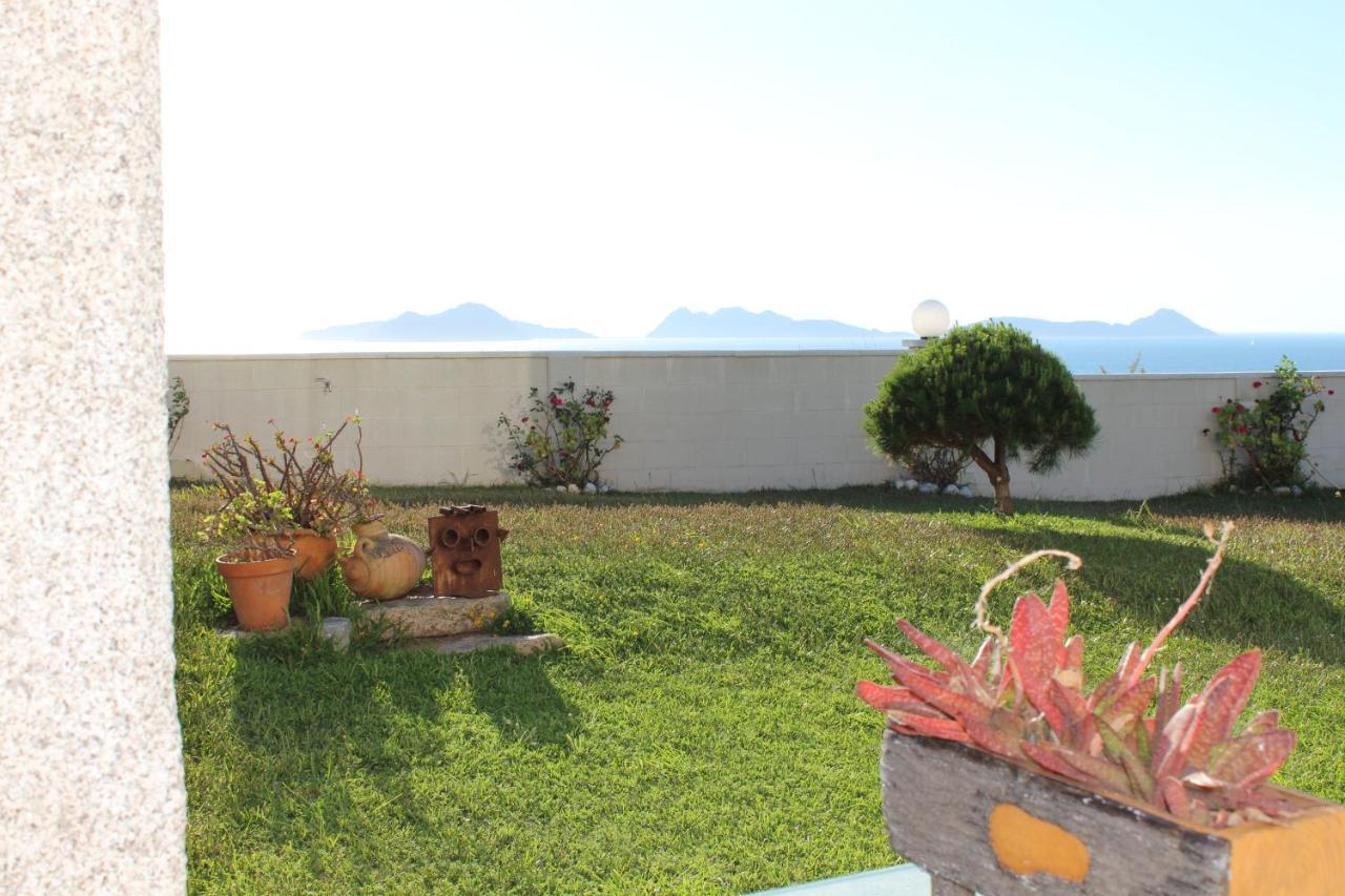 Precioso Apartamento Con Terreno Y Vistas A Cies Vigo Kültér fotó
